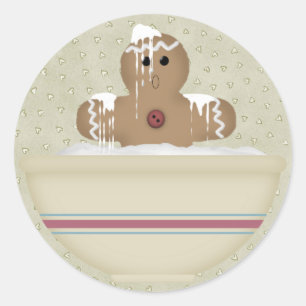 Messy Gingerbread Man Sticker