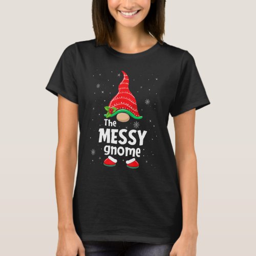 Messy Gnome Matching Family Group Christmas Party  T_Shirt