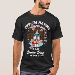 Messy Hair Donu2019t Care Bad Hair Day T-Shirt
