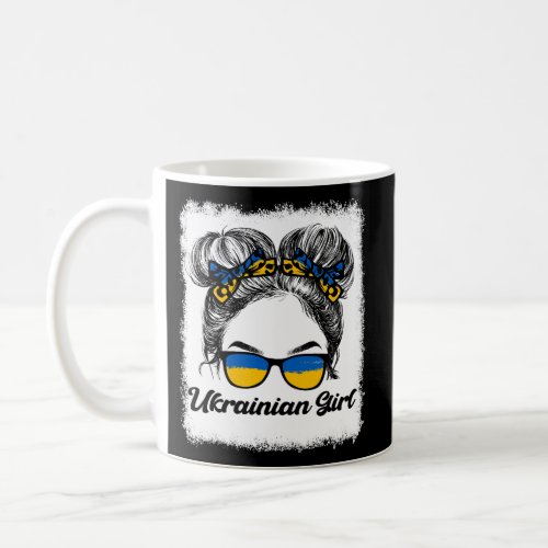 Messy Hair Sunglasses Ukrainian Ukraine Pride Patr Coffee Mug