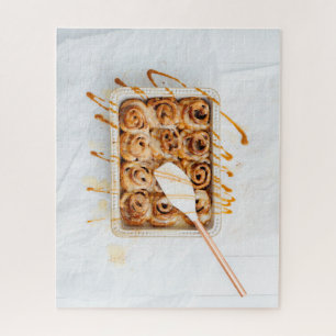 Messy Homemade Cinnamon Rolls Jigsaw Puzzle