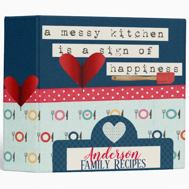Messy Kitchen Recipe Binder (Front/Spine)