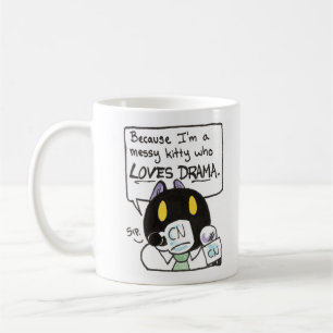 Messy Kitty Who Loves Drama mug