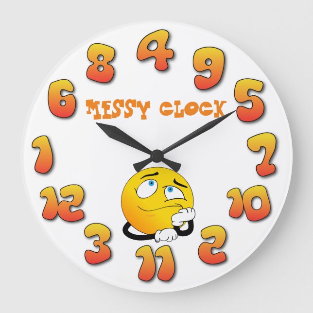 "Messy" Large Clock (Front)