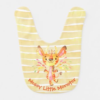 Messy Little Monster Baby Bib by marainey1 at Zazzle