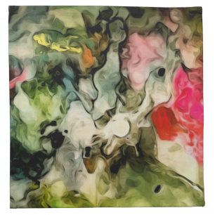 Messy Palette Cool Abstract Pattern Cloth Napkin