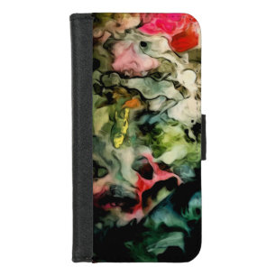 Messy Palette Cool Abstract Pattern iPhone 8/7 Wallet Case