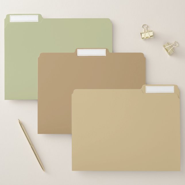 Messy Palm Solid Colors File Folder (Set)