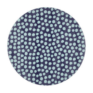 Messy polka dots, trendy ink pattern. cutting board