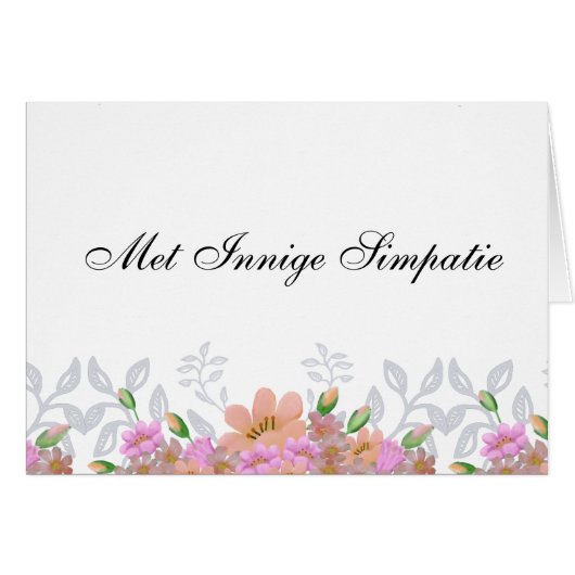 Met Innige Simpatie Cards (Front Horizontal)