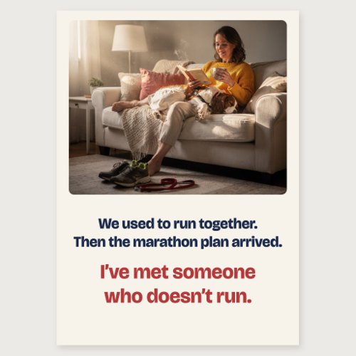 Met Someone Who Doesn't Run Card from the Dog
