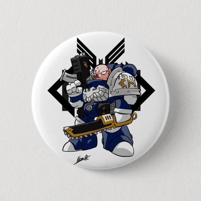 META Warrior Badge Button (Front)