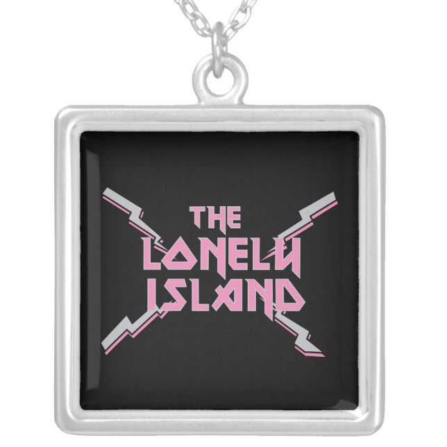 Metal 2 silver plated necklace (Front)