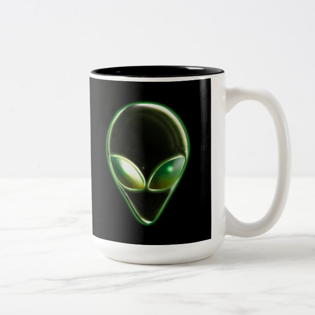 Metal Alien Head 04 Mug (Right)