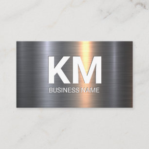 Metal Aluminum Shine Industrial Finish Business Card