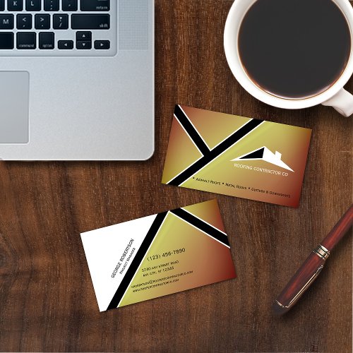 Metal and Asphalt Roofing Company Business Card