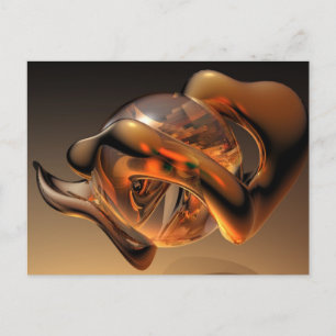 Metal and Glass Postcard