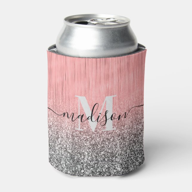 Metal and Glitter Can Cooler (Can Front)