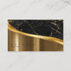 Metal and Glitter Marble Wave Black Gold ID808
