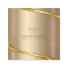 Metal and Glitter Wave Gold Sq ID807