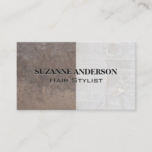 Metal and Marble Business Card