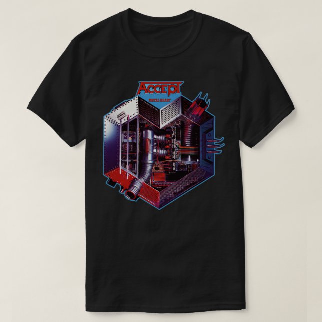 metal and sl ironheart T T-Shirt (Design Front)