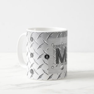 Metal and Steel Initial Mug
