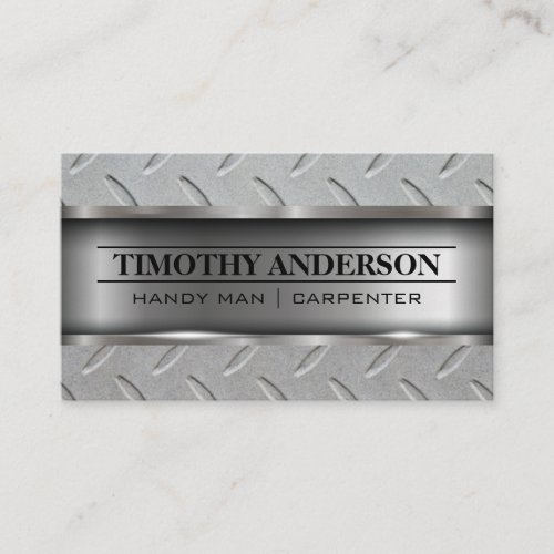 Metal and Steel Pattern Business Card