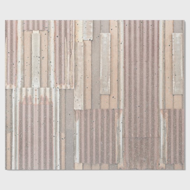 Metal and Wood Wrapping Paper (Flat)