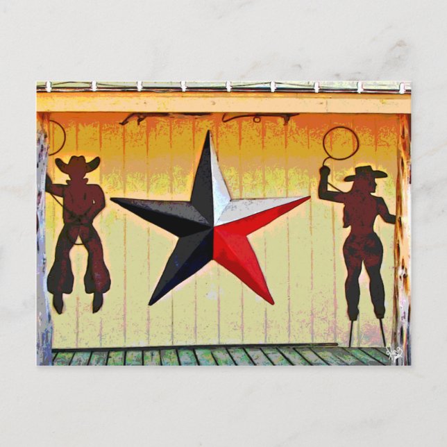 Metal Art at Senor Buddy's on 290, Austin, TX Postcard (Front)