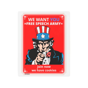 metal art print "UNCLE SAM"