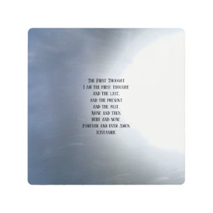 METAL ART THE FIRST THOUGHT POEM