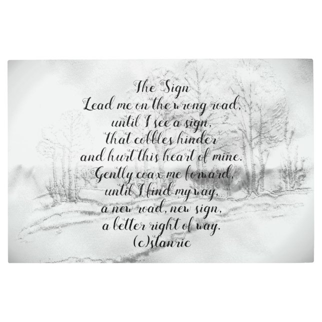 METAL ART THE SIGN POEM  DESIGN STYLE  (Front)