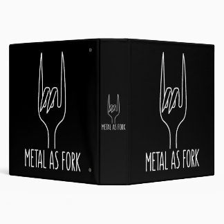 Metal as Fork Funny Rock On Kitchen Design 3 Ring Binder