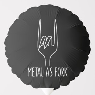 Metal as Fork Funny Rock On Kitchen Design Balloon