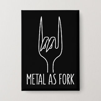 Metal as Fork Funny Rock On Kitchen Design Button
