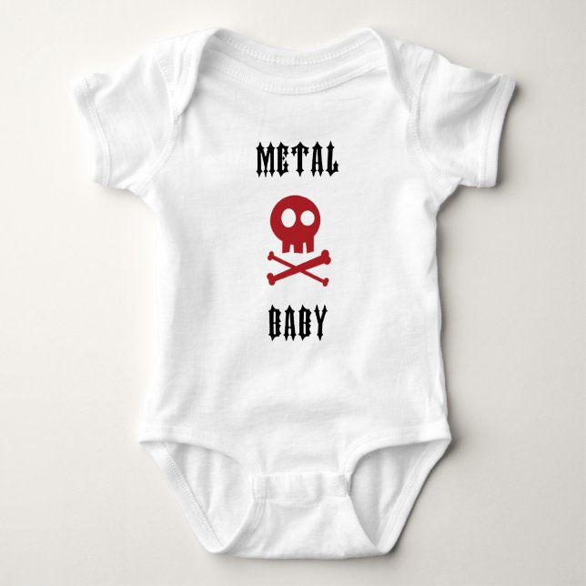 Metal Baby Baby Bodysuit (Front)