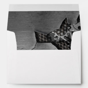 Metal background with mechanical damage envelope