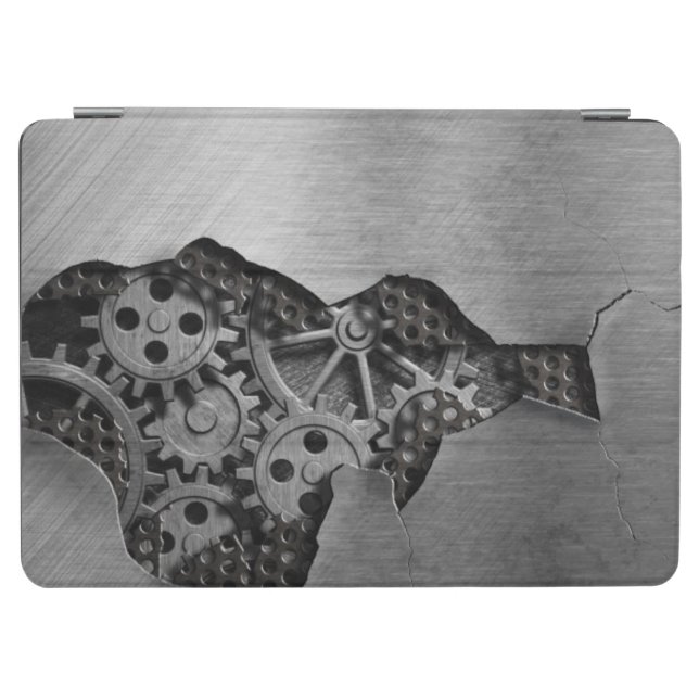 Metal background with mechanical damage iPad air cover (Horizontal)