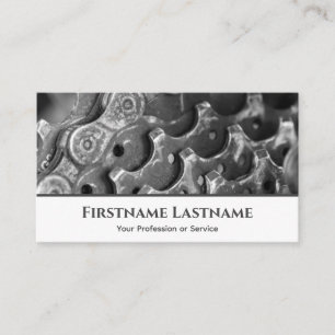 Metal bike pinion gear for Bicycle Repair Shops Business Card