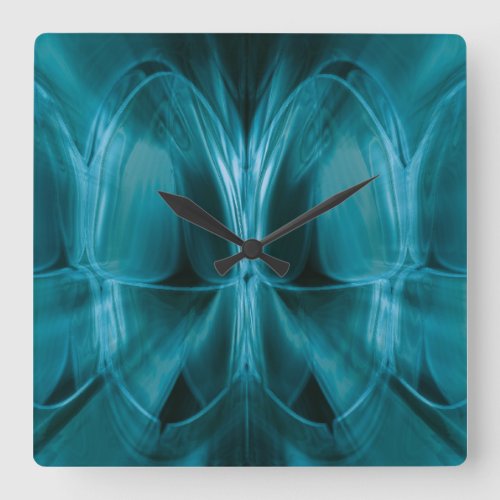 Metal Blue Glow Teeth Dentist Wall Clock