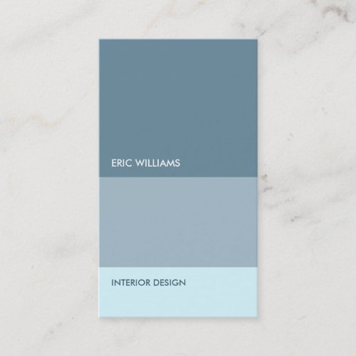 Metal blue shades elegant modern minimalism business card