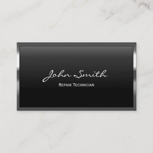 Metal Border Repair Technician Business Card