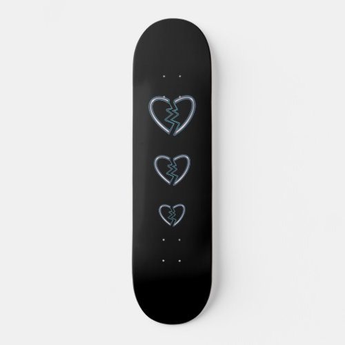 Metal Broken Hearts Skateboard