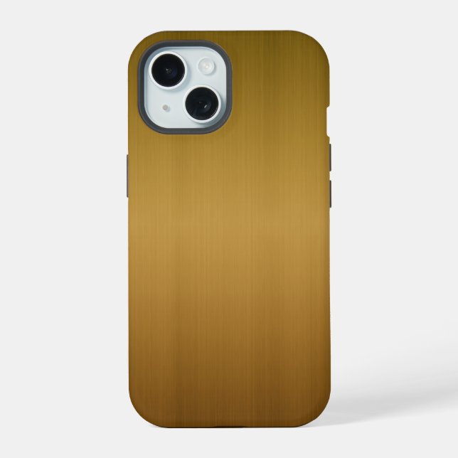 Metal Brushed Copper Iphone Case (Back)
