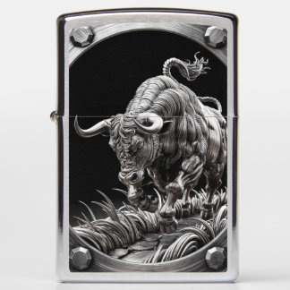 Metal Bull Zippo Lighter
