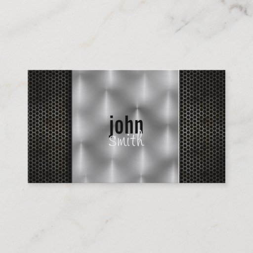 Customizable Metal Business Card