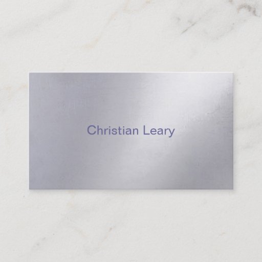 Customizable Metal Business Card Template