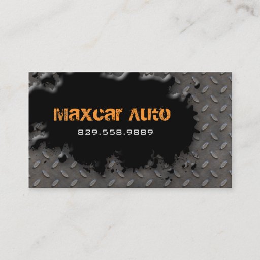 Customizable Metal Business Card Automotive Running Boards
