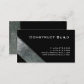 Metal Business Card Construction Trucking Scuffed (Front/Back)
